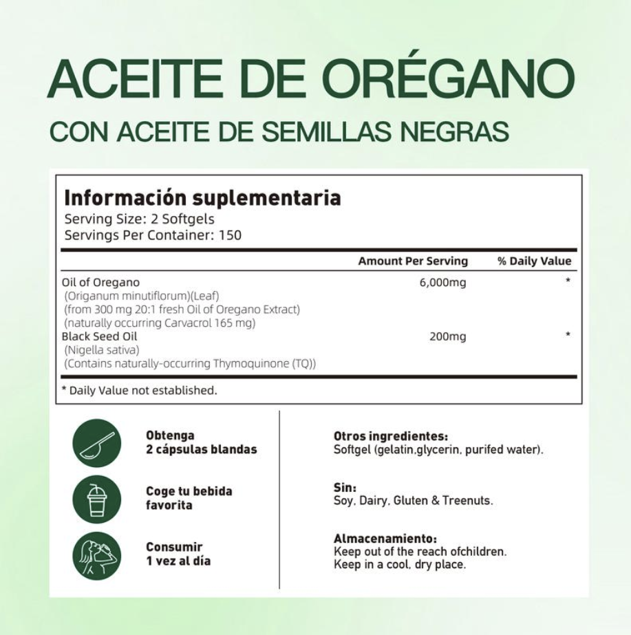 Aceite de Orégano ✨ 🌿